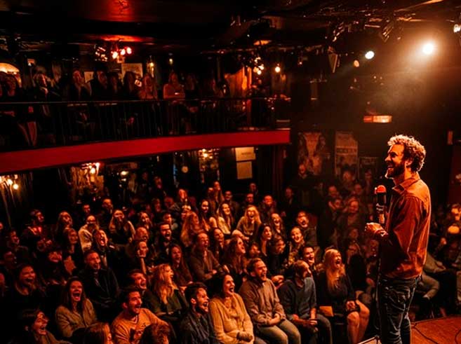 Escenario de comedia en vivo
